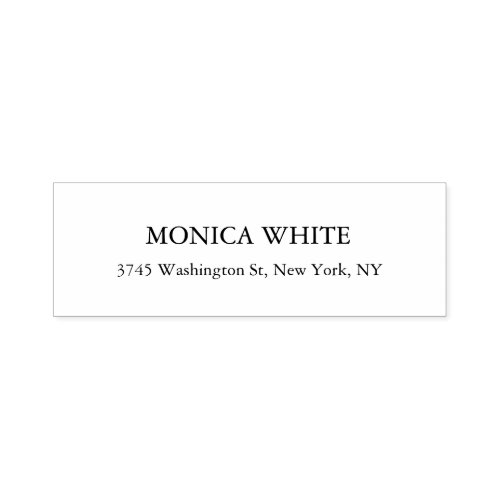 Stylish Elegant Classical Black  White Self_inking Stamp