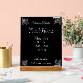 Stylish, Elegant Company Business Hours