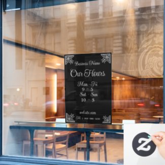 Stylish, Elegant Company Business Hours 