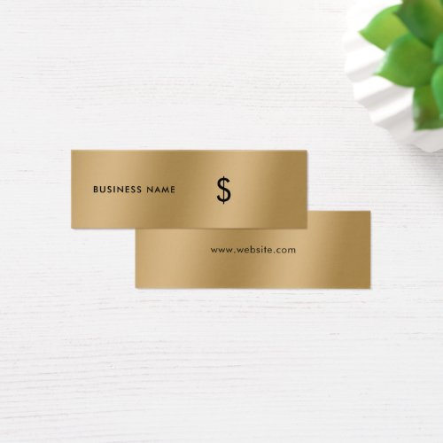 Stylish Elegant Faux Gold Simple Price Tag