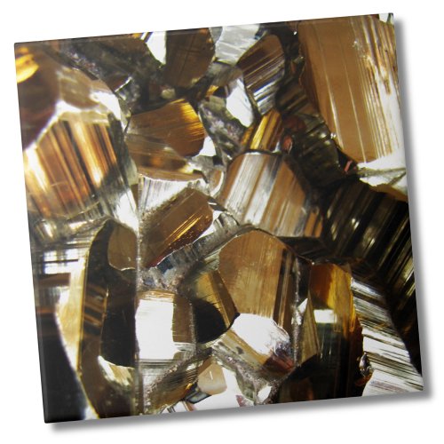 Stylish Elegant Glam Gold Agate Ceramic Tile