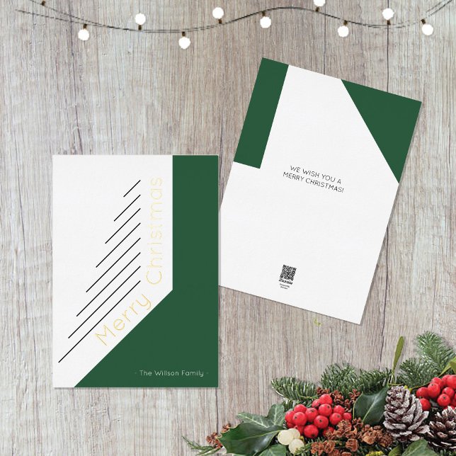 Stylish Elegant Holiday Minimal Deep Green  (Creator Uploaded)