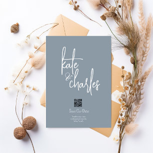 Stylish Elegant Modern Custom Names Save the date Invitation