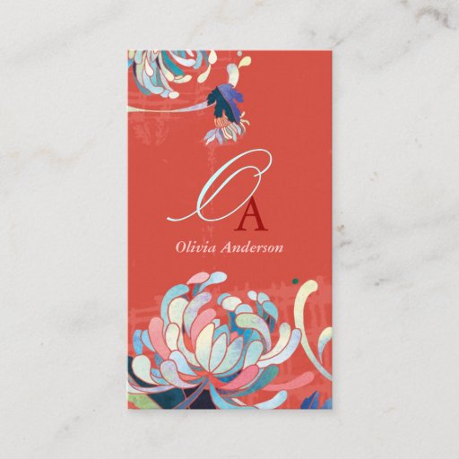 Customizable Stylish &amp; Elegant Monogram Business Card