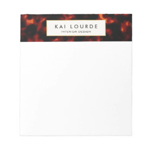 Stylish Elegant Tortoiseshell Notepad