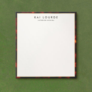 Stylish Elegant Tortoiseshell Notepad