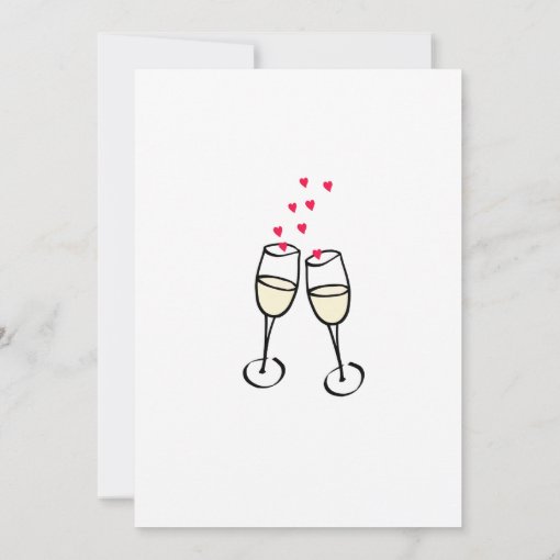 Stylish Engagement Toast Party Invitation | Zazzle