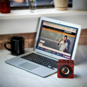 Stylish Etched Cherrywood Bluetooth Speaker (Lifestyle)