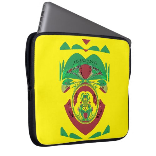 Stylish Ethiopian Red Golden Green Protect Your Laptop Sleeve