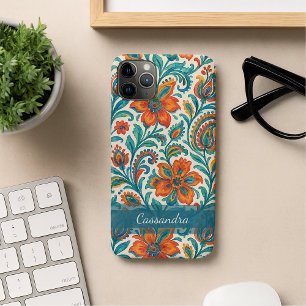 Stylish Ethnic Colorful Paisley Floral Art Pattern iPhone 11Pro Max Case