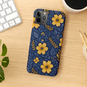 Stylish Ethnic Mediterranean Floral Art Pattern iPhone 11 Pro Max Case