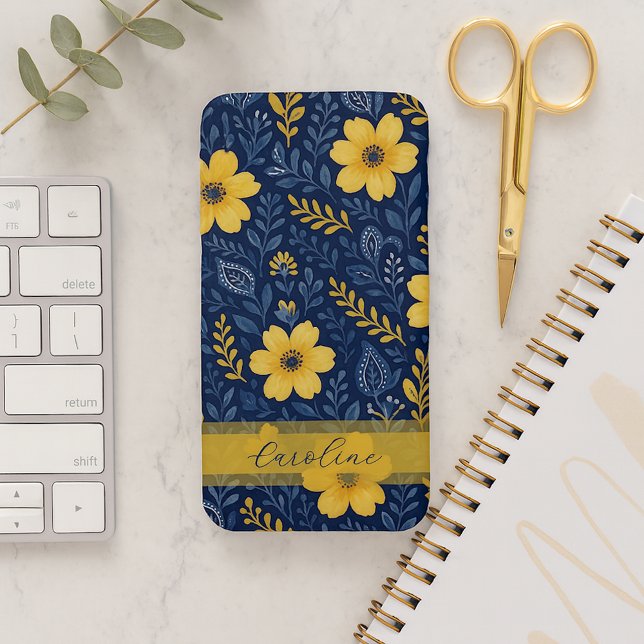 Stylish Ethnic Mediterranean Floral Art Pattern iPhone Case (Creator Uploaded)