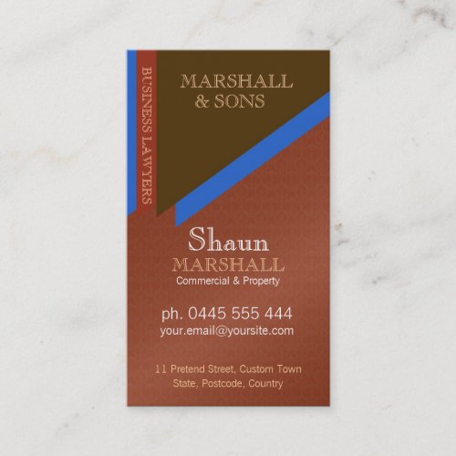 Stylish Executive Corporate Earthy Damask Business Cards