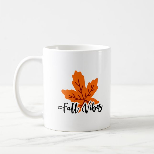 Stylish Fall Vibes Coffee Mug (Left)