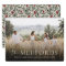 Stylish Family Name Elegant Floral Back Christmas