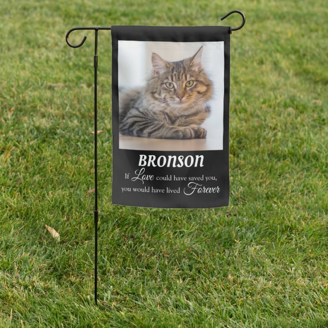 Stylish Family Pet Memorial Keepsake Memorial Garden Flag (In SItu)