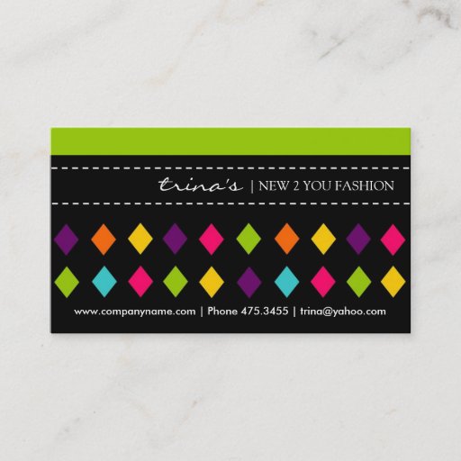Customizable Stylish Fashion Business Cards