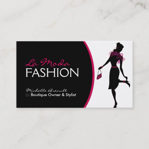 Customizable Stylish Fashion Designer Business Card