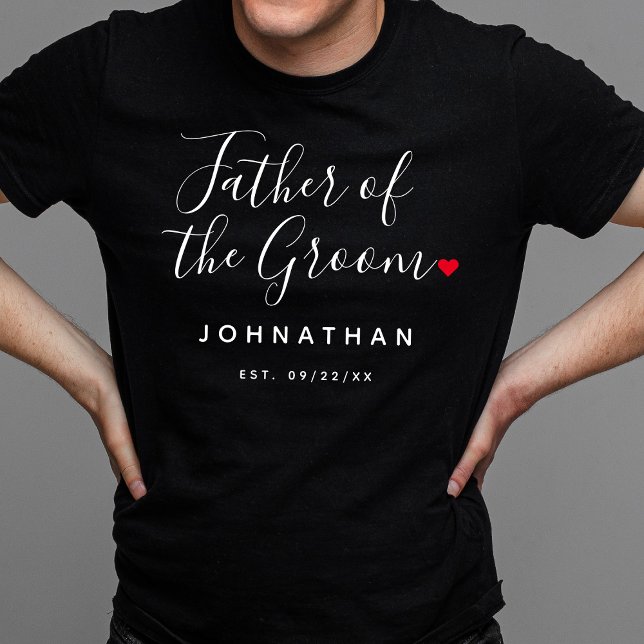 Stylish Father Of The Groom Wedding T-Shirt (Creator Uploaded)