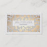 Stylish Faux Gold Foil Cosmetologist Salon and Spa Business Card
