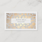 Stylish Faux Gold Foil Cosmetologist Salon and Spa