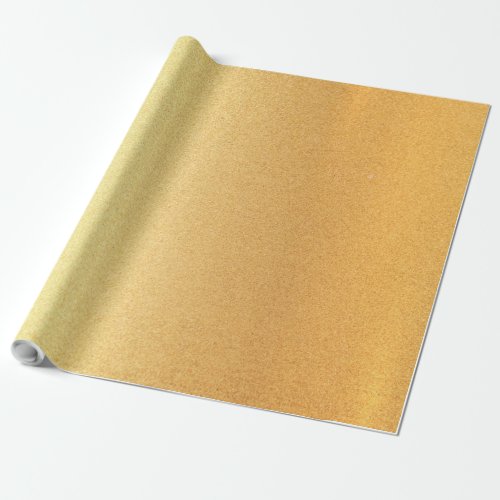 Stylish Faux Gold Shiny Modern Golden Glossy Wrapping Paper