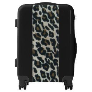 Stylish Faux Leopard Print Luggage
