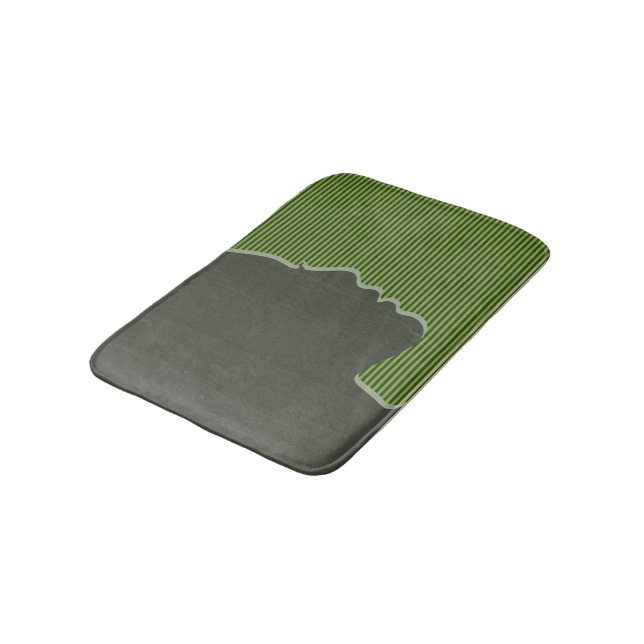 Stylish Female Silhouette Bathroom Mat (Angled)