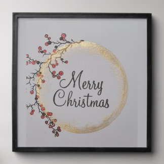 Stylish Festive Holiday Lettering Design Peel And Stick Photo Tile