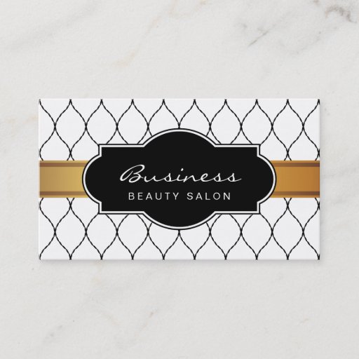 Customizable Stylish Fishnet Lace Beauty Salon Appointment Business Card Templates