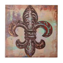 Stylish Fleur De Lis Design Ceramic Tile Stylish Fleur De Lis Design Ceramic Tile