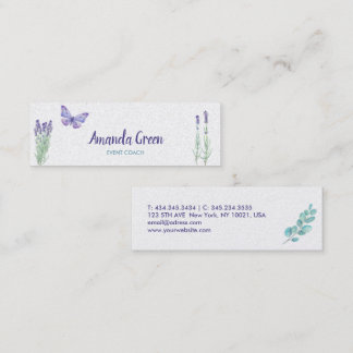 Stylish Floral Butterfly Business Card