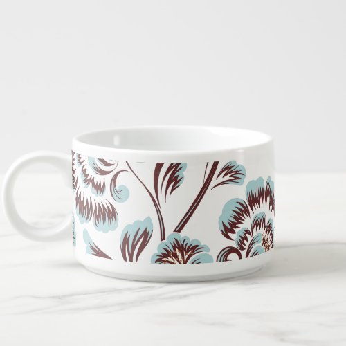 Stylish Floral Chili or Soup Mug