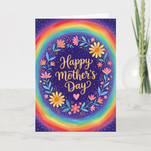 Stylish Floral Happy Mother’s Day Inspirivity Card