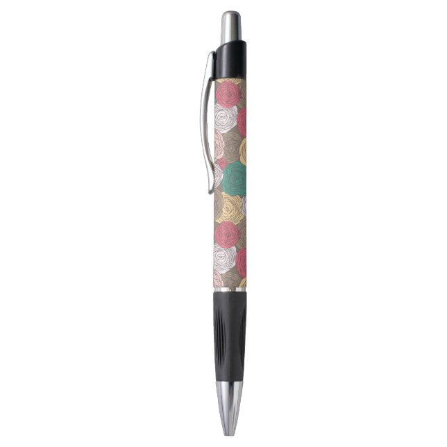 Stylish floral pattern. Bright floral Pen (Top (Vertical))
