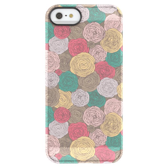 Stylish floral pattern. Bright floral Uncommon iPhone Case (Back)