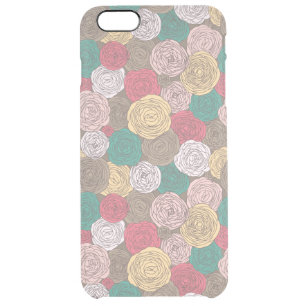 Stylish floral pattern. Bright floral Clear iPhone 6 Plus Case