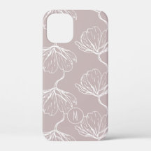 Stylish Floral Pattern Monogram