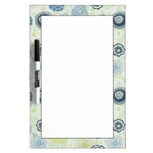 Stylish floral pattern with cute flowers Dry-Erase board