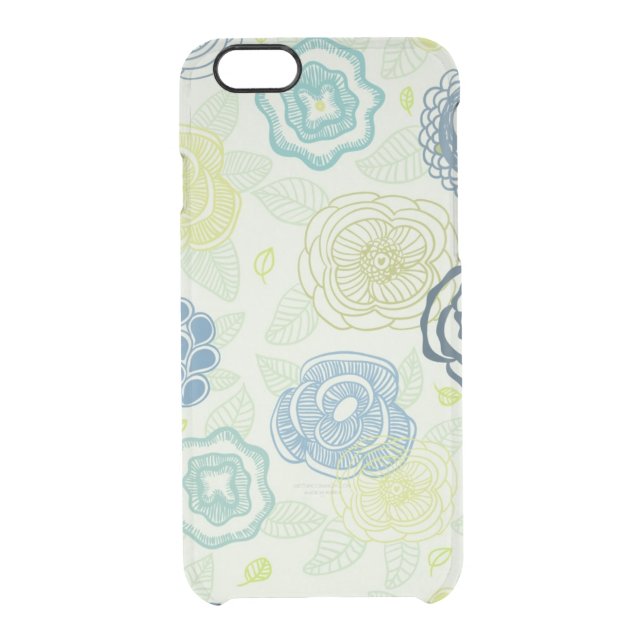Stylish floral pattern with cute flowers uncommon iPhone case (Back)