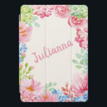 Stylish Floral Watercolor Painting Personalized iPad Pro Cover<br><div class="desc">Stylish Floral Watercolor Painting Personalized iPad Cover</div>