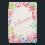 Stylish Floral Watercolor Painting Personalized iPad Pro Cover<br><div class="desc">Stylish Floral Watercolor Painting Personalized iPad Cover</div>