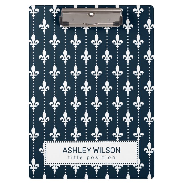 Stylish Flower Petals Clipboard (Front)