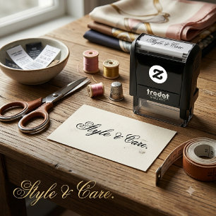 Stylish Font Brand Name Self-Inking Stamp