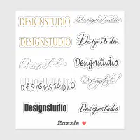 Stylish Name Sticker, Zazzle