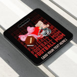 Stylish FOOTBALL MOM Coquette Seat Cushion