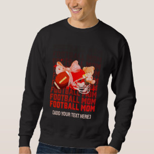 Stylish FOOTBALL MOM Coquette Sweatshirt