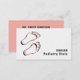 Stylish Footprints, Podiatry Clinic, Podiatrist Business Card