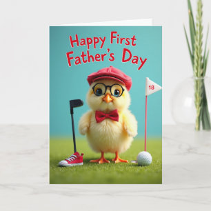 Stylish Fowl Fathers Day Card