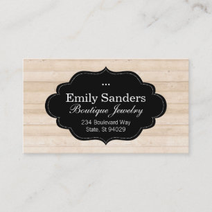 Stylish Frame Wood Business Card